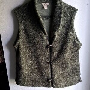 Woolrich Olive Wool Vest